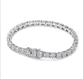 3mm 4mm Tennis Bracelet S925 18K White Gold Plated
