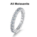 3mm Tennis Ring S925 18K White Gold Plated