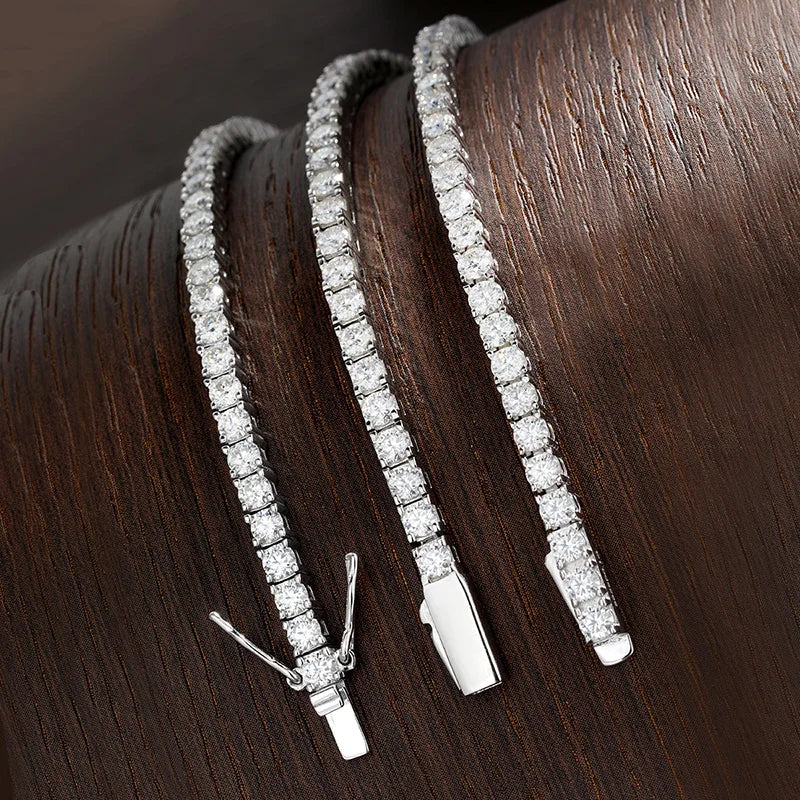 Tennis Bracelet S925 18K Gold Plated (3 types of locks)